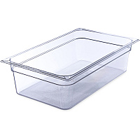 Carlisle StorPlus Polycarbonate Food Pan, 19.4 qt, 12.5 x 20.75 x 6, Clear, Plastic (10202B07)