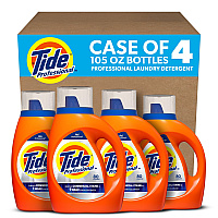 Tide&reg; Professional Liquid Laundry Detergent, 105 oz., 4 Pour Bottles (14116)