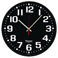 AbilityOne 6645016986561 SKILCRAFT High Contrast Quartz Wall Clock, 12.75