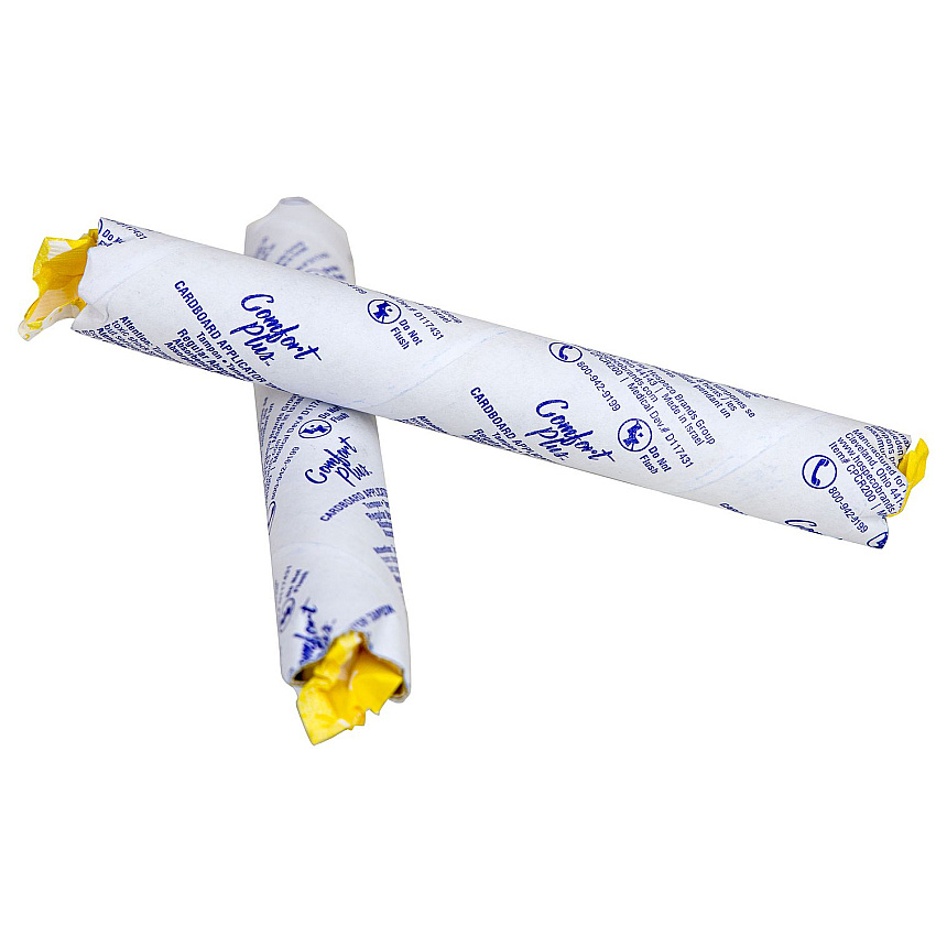HOSPECO Comfort Plus Cardboard Applicator Tampon Vended Tube, Regular Absorbency, 200/Carton (HOSCPCR200)