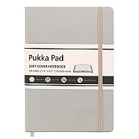 PUKKA PAD Soft Cover Notebook, College Rule, Pebble Cover, (96) 8.2 x 5.11 Sheets (9941SIG)