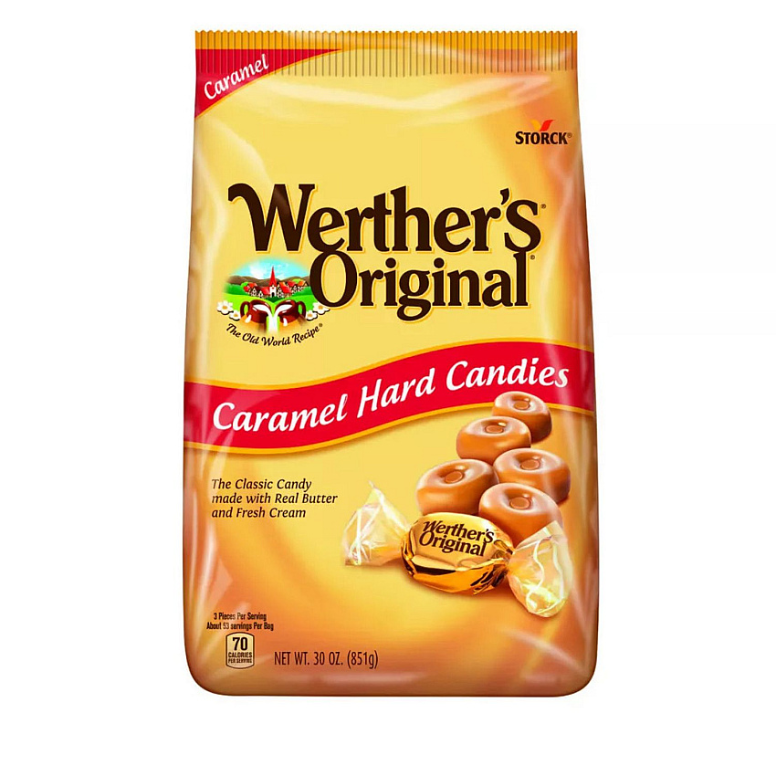 Werther's Original Original Hard Candies, Caramel, 30 oz Bag (30201012)