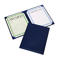 AbilityOne 7510017143046, SKILCRAFT Awards Certificate Padded Cover Binder, 9.12 x 11.62 , Blue