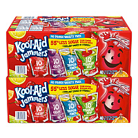 Kool-Aid Jammers Juice Pouch Variety Pack, 6 oz Pouch, 80/Carton (60004076)