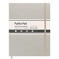 PUKKA PAD Soft Cover Notebook, College Rule, Pebble Cover, (96) 11 x 8.5 Sheets (9943SIG)