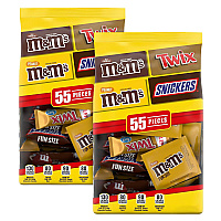 Mars Chocolate Favorites Fun Size Candy Bar Variety Mix, 110 Individaully Wrapped/Carton (60000243)
