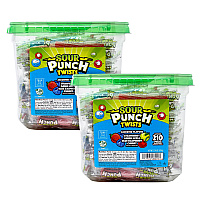 Sour Punch Twists, Variety, 2.59 lb Tub, Approx. 210 Pieces/Tub, 2 Tubs (60004078)