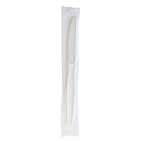 Boardwalk Heavyweight Wrapped Polystyrene Cutlery, Knife, White, 1,000/Carton (BWKKNIFEWHPSIW)