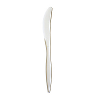 Boardwalk Mediumweight Polypropylene Cutlery, Knife, White, 1,000/Carton (BWKKNIFEPPMW)