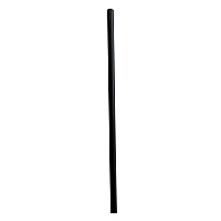 Boardwalk Wrapped Giant Straws, 7.75", Polypropylene, Black, 7,200/Carton (BWKGSTW775BK)
