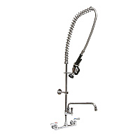 BK Resources WorkForce Prerinse Add-A-Faucet, 4.62" Height/12" Reach, Chrome (VSMPRAF12M)