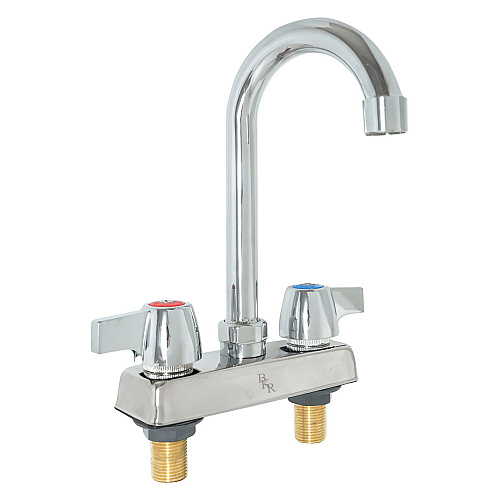 BK Resources WorkForce Standard Duty Faucet. 7.88" Height/3.5" Reach, Chrome-Plated Brass (BKD3G)