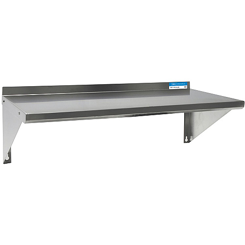BK Resources Stainless Steel Economy Overshelf, 48w x 12d x 8h, Stainless Steel, Silver, 2/Pallet (2WSE1248)