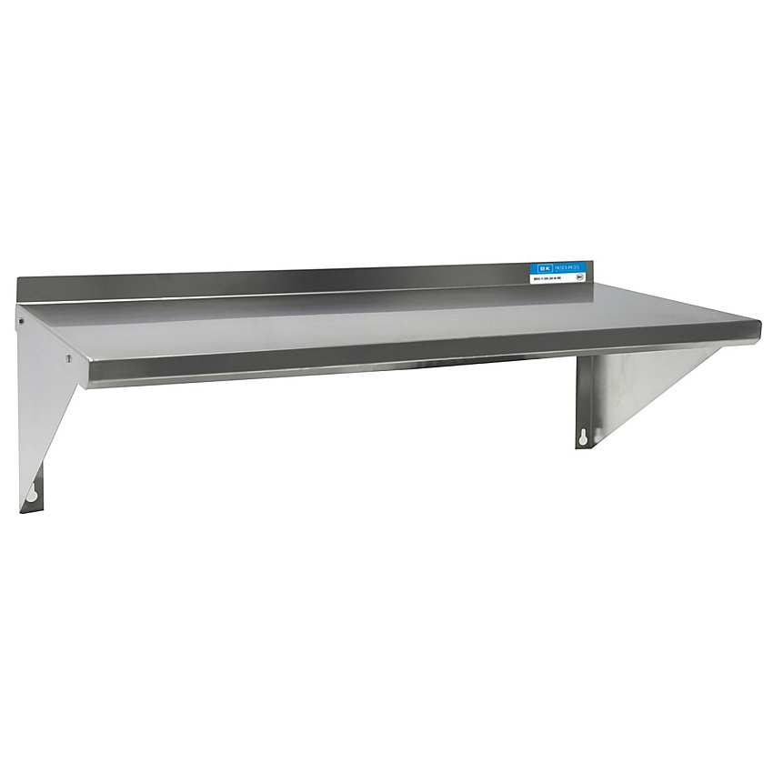BK Resources Stainless Steel Economy Overshelf, 24w x 16d x 11.5h, Stainless Steel, Silver, 2/Pallet (2WSE1624)