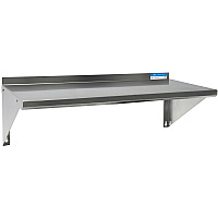 BK Resources Stainless Steel Economy Overshelf, 48w x 16d x 11.5h, Stainless Steel, Silver, 2/Pallet (2WSE1648)