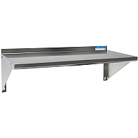 BK Resources Stainless Steel Economy Overshelf, 36w x 12d x 8h, Stainless Steel, Silver, 2/Pallet (2WSE1236)