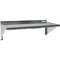 BK Resources Stainless Steel Economy Overshelf, 36w x 16d x 11.5h, Stainless Steel, Silver, 2/Pallet (2WSE1636)