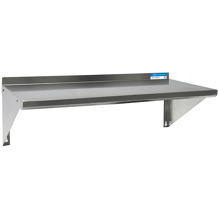 BK Resources Stainless Steel Economy Overshelf, 36w x 16d x 11.5h, Stainless Steel, Silver, 2/Pallet (2WSE1636)