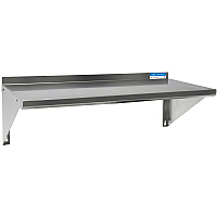 BK Resources Stainless Steel Economy Overshelf, 24w x 12d x 8h, Stainless Steel, Silver, 2/Pallet (2WSE1224)