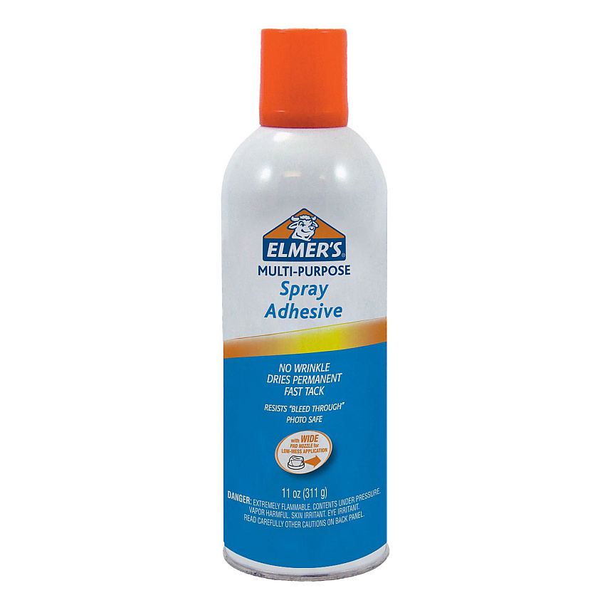 Elmer's Multi-Purpose Spray Adhesive, 11 oz, Dries Clear, 6/Carton (E451CT)
