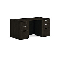 HON Mod Double Pedestal Desk Bundle, 60