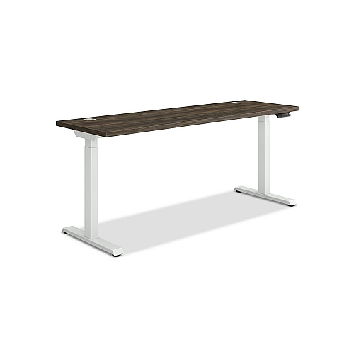 HON Coordinate Height Adjustable Desk Bundle 2-Stage, 70" x 22" x 27.75" to 47", Florence Walnut/Designer White (HAT2SFLW2270)