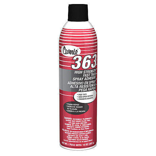 Camie 363 High Strength Fast Tack Spray Adhesive, 14 oz, 12/Carton