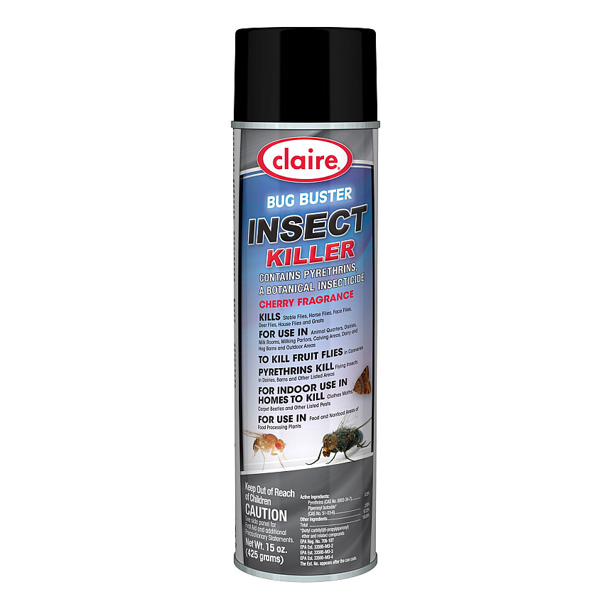 Claire Bug Buster Insect Killer, 15 oz Aerosol Spray, 12/Carton (271)
