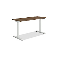HON Coordinate Height Adjustable Desk Bundle 2-Stage, 58" x 22" x 27.75" to 47", PinnacleDesigner White (HAT2SPNW2258)