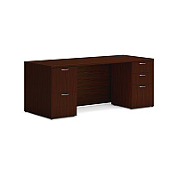 HON Mod Double Pedestal Desk Bundle, 72