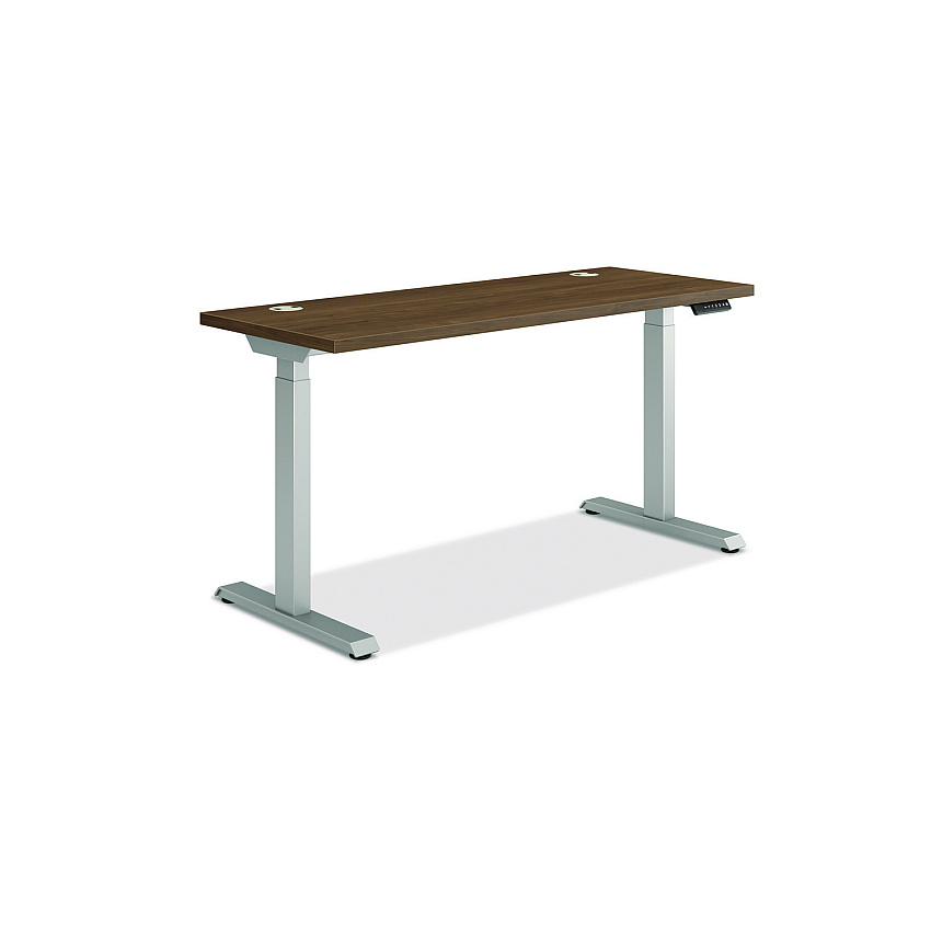 HON Coordinate Height Adjustable Desk Bundle 2-Stage, 58" x 22" x 27.75" to 47", PinnacleSilver (HAT2SPNS2258)
