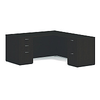 HON Mod L-Station Double Pedestal Desk Bundle, 66