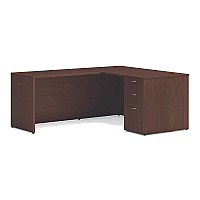 HON Mod L-Station Single Pedestal Desk Bundle, 60