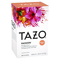 Tazo Tea Bags, Passion, 20/Box, 6 Boxes/Carton (20045)
