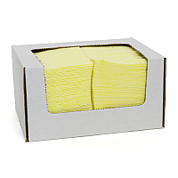 Saniworks Open Weave Deluxe Towels, Poly/rayon, Yellow, 13x21, 1/4 Fold - Case Of 150 (N-F220QCY)