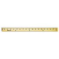 Westcott Wood Yardstick with Metal Ends, 36
