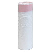 Linear Low Density Draw String Can Liner, 0.7 Mil, White, 13 Gal, 24"x28", 25/rl, 20 Rls/cs - Case Of 500 (2152407)