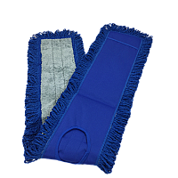Fringed Dust Mop With Canvas Backing - 48