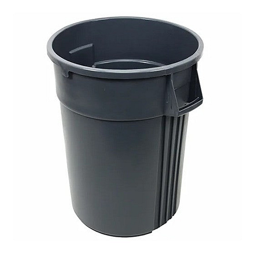 Gator Plus Container 44 Gallon, Gray Heavy-duty Trash Can, Air-venting Passages, Wide Bottom Hand Grips, Ergonomic Handles, Smart Nesting Design, Case Of 4 (7744-3)
