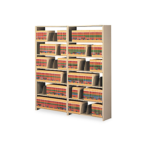 Tennsco Snap-Together Six-Shelf Closed Add-On, Steel, 48w x 12d x 76h, Sand (127648ACSD)