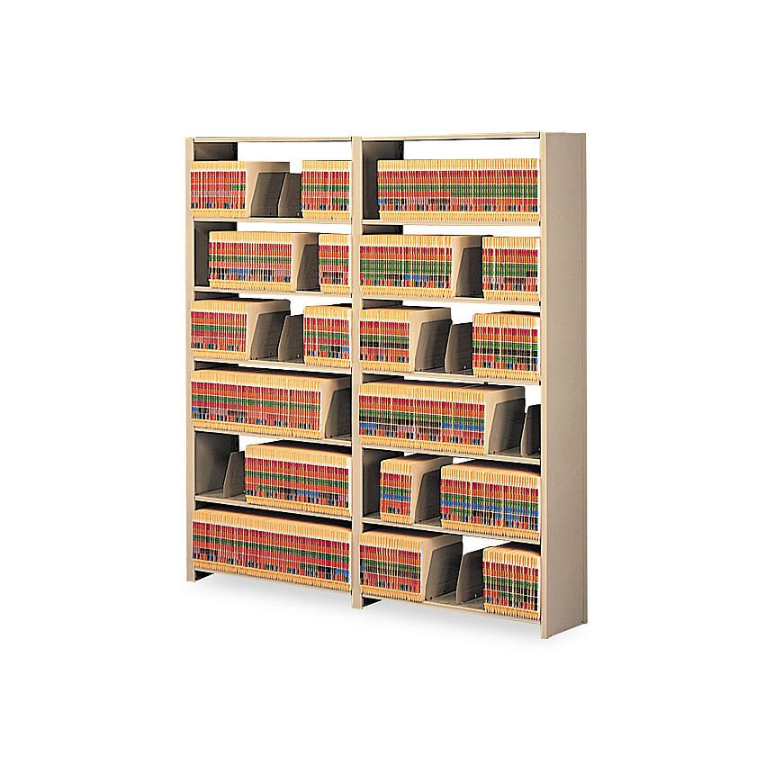 Tennsco Snap-Together Steel Seven-Shelf Closed Starter Set, 48w x 12d x 88h, Sand (128848PCSD)