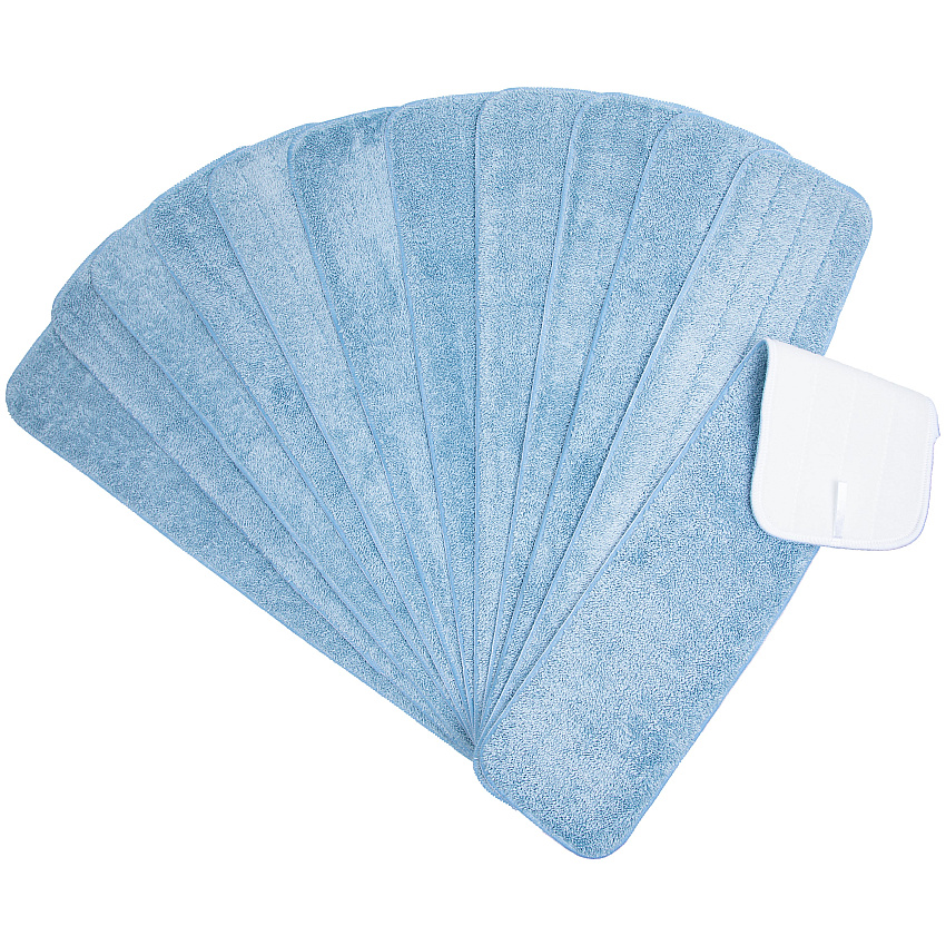 Microfiber Flat Wet Mop - 24", Blue - Pack Of 12 (M830024B)