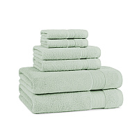 Host & Home 6pc Bath Towel Set Green - Case Of 6 Sets (HHBST-6PK-GR-CS)