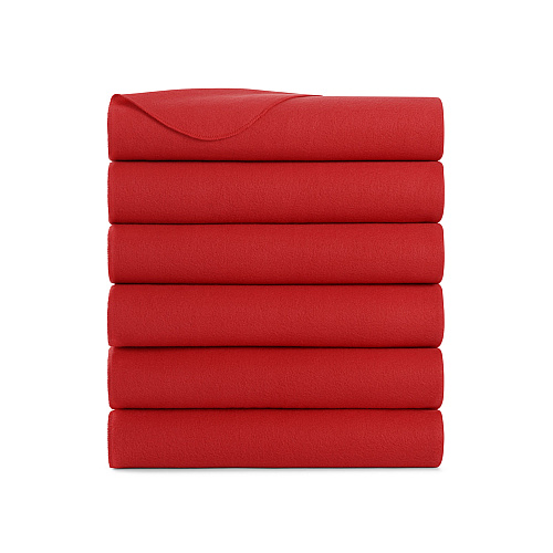 Cozy Soft Polar Fleece Throw 50x60 Red - Case Of 24 (FLC-PLR-5060-6PK-RD)