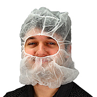 Pp Hood Bouffant Beard Cover, Case Of 1000 (M2302W-XLONG)