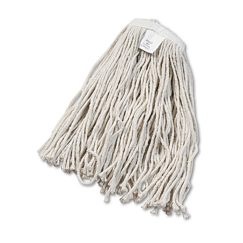 Boardwalk&reg; Cut-End Wet Mop Head, Cotton, No. 20, White (BWK2020CEA)