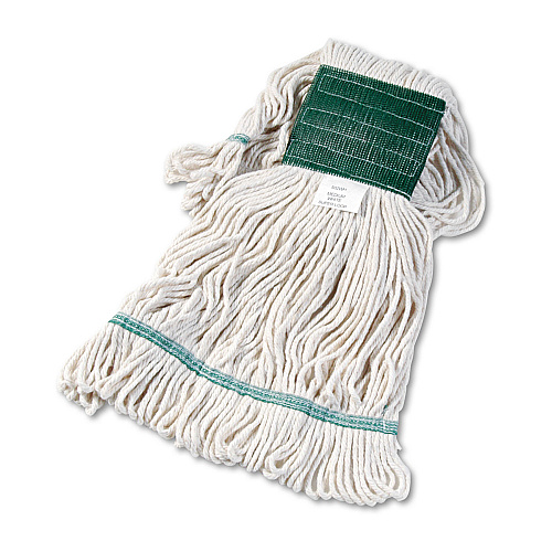 Boardwalk&reg; Super Loop Wet Mop Head, Cotton/Synthetic, Medium, White (BWK502WHEA)