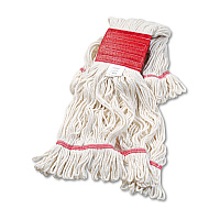 Boardwalk&reg; Super Loop Wet Mop Head, Cotton/Synthetic, Large, White (BWK503WHEA)