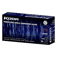 Koda Nitrile Powder Free 5.5 Mil Exam Gloves Black Sm, Box Of 100 (GL-NCF235BKFS)