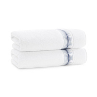 Aston & Arden Turkish Striped Bath Towel 30x60 Crystal - Pack Of 2 (BT-STT-3060-18-CYT)